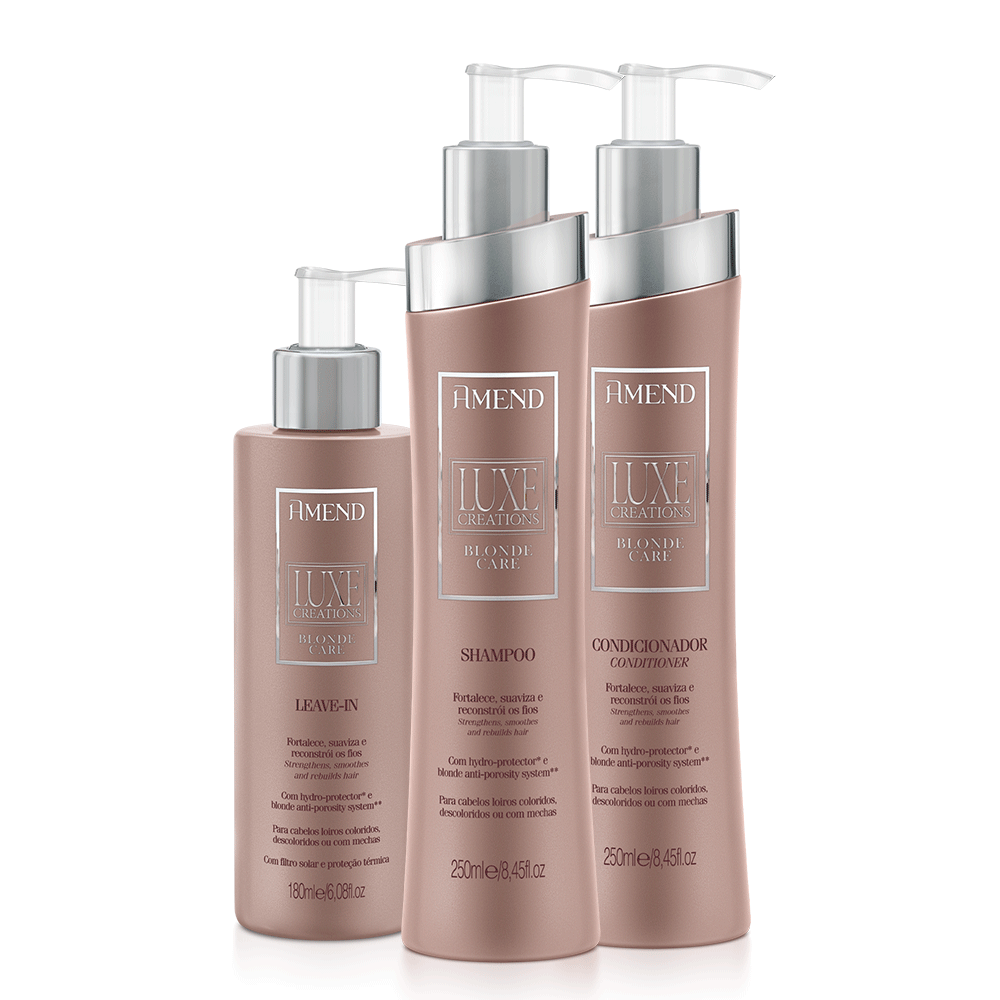 Kit Amend Luxe Creations Blonde Care | 3 produtos